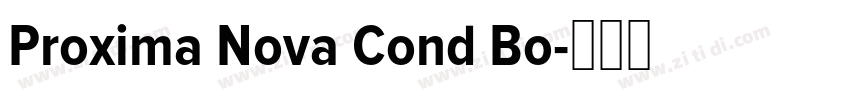 Proxima Nova Cond Bo字体转换